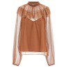 Tulle plumetis blouse