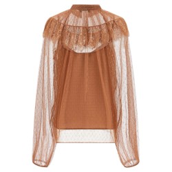 Tulle plumetis blouse