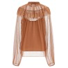 Tulle plumetis blouse