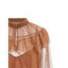 Tulle plumetis blouse