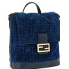 FF flocked denim backpack