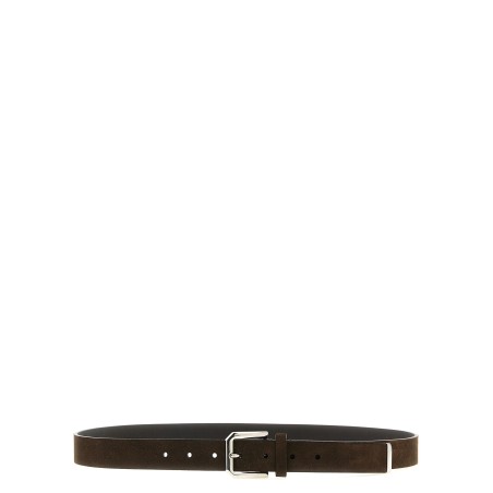 Inverted leather belt