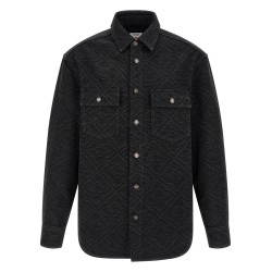 'Laser Monogram Denim' overshirt