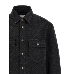 'Laser Monogram Denim' overshirt