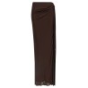 Shiny viscose skirt