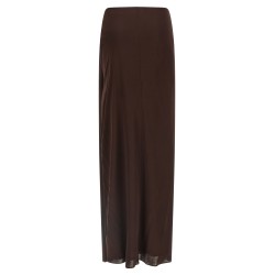 Shiny viscose skirt