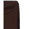 Shiny viscose skirt