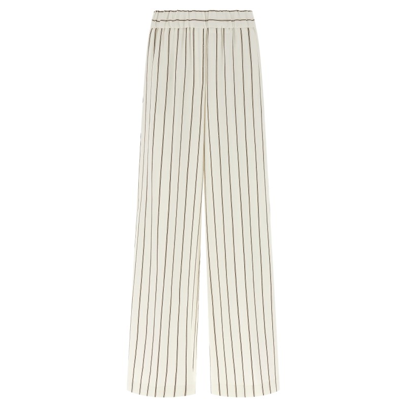 Pinstriped twill pants