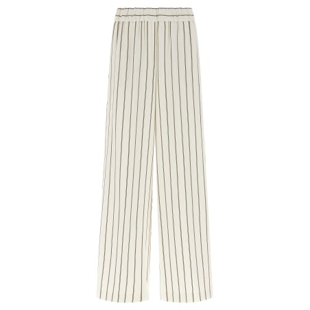 Pinstriped twill pants