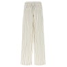 Pinstriped twill pants