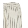 Pinstriped twill pants