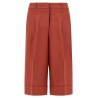 Linen viscose bermuda shorts
