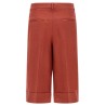 Linen viscose bermuda shorts