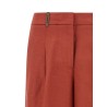 Linen viscose bermuda shorts