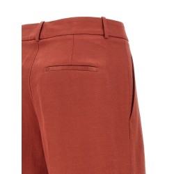 Linen viscose bermuda shorts