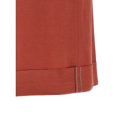 Linen viscose bermuda shorts
