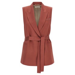 Linen viscose vest