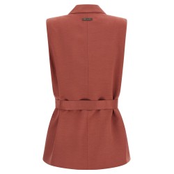 Linen viscose vest