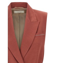 Linen viscose vest