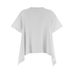 Denim insert t-shirt