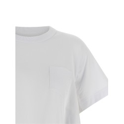 Denim insert t-shirt