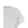 Denim insert t-shirt