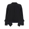 Denim insert blazer