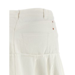Satin denim skirt