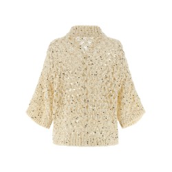 Sequin mesh cardigan