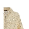 Sequin mesh cardigan