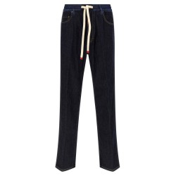 Crinkled effect jeans