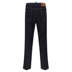 Crinkled effect jeans