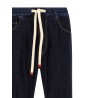 Crinkled effect jeans