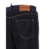 Crinkled effect jeans