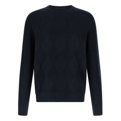 Diamond intarsia sweater