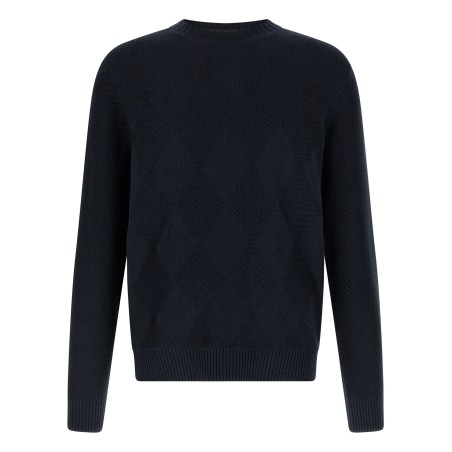 Diamond intarsia sweater