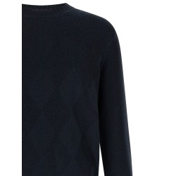 Diamond intarsia sweater