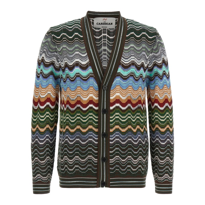 Greek pattern cardigan