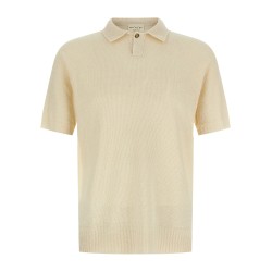 Spongy effect polo shirt