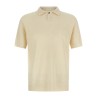 Spongy effect polo shirt