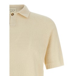 Spongy effect polo shirt