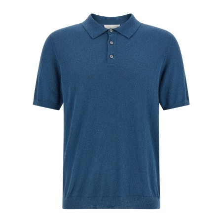 Spongy effect polo shirt