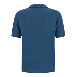 Spongy effect polo shirt