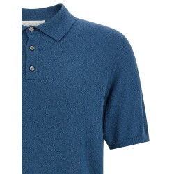 Spongy effect polo shirt