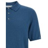 Spongy effect polo shirt