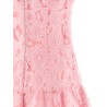 'Pink Lace collared' dress