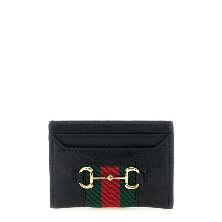 'Web Horsebit Gucci' card holder