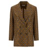 Tie-print blazer