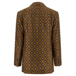Tie-print blazer