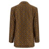 Tie-print blazer